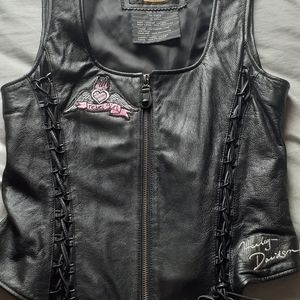 Harley Davidson leather vest